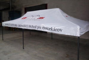 Nůžkovy stan 3x6 s potiskem